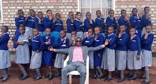 A teacher among group of pupils